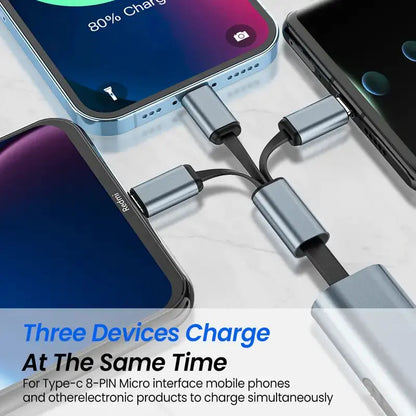 Cable Telescópico Multi-Conector - Tipo-C/Micro/Apple