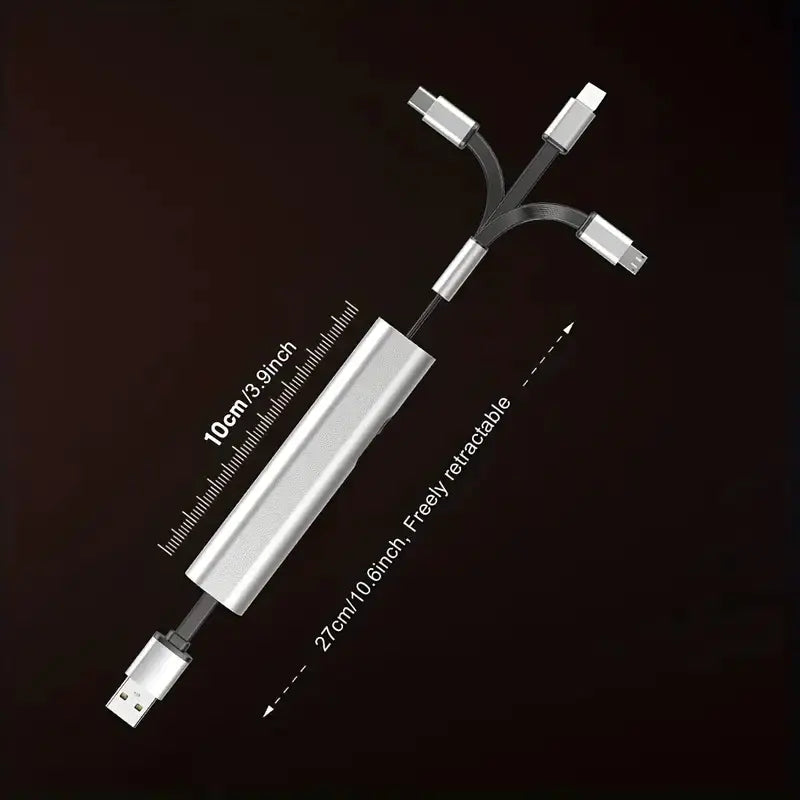 Cable Telescópico Multi-Conector - Tipo-C/Micro/Apple