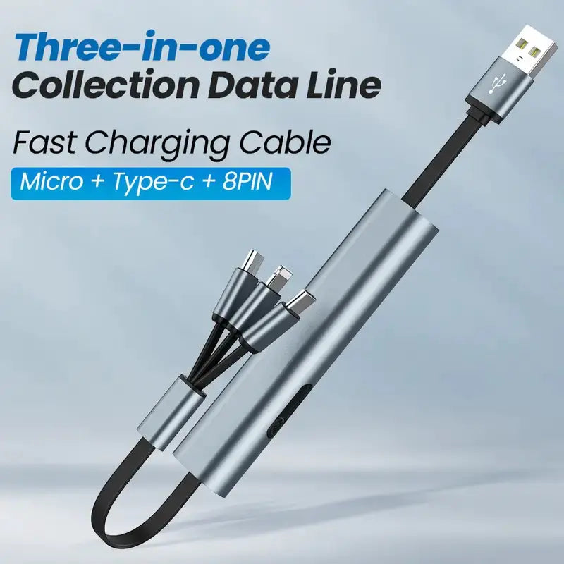 Cable Telescópico Multi-Conector - Tipo-C/Micro/Apple