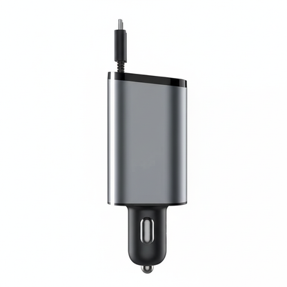 Cargador de Coche USB 4 Puertos con Pantalla LED